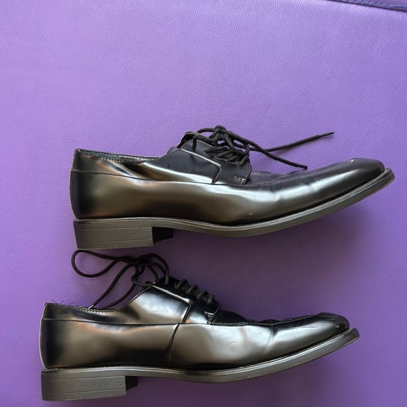 Calvin Klein Black Oxford Shoes Classic Formal Design - Picture 1 of 8